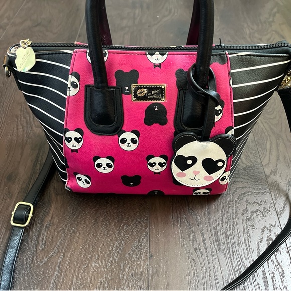 Betsey Johnson Panda Crossbody handheld Bag - Picture 1 of 8